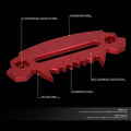 10" Aluminum Hawse Fairlead for 4x4 Synthetic Winch Rope/Cable Guide