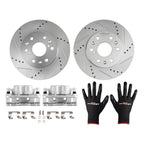 Front Brake Rotors and Calipers Kit for GMC Savana 1500/Sierra 1500 (2008–2014)