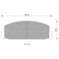 Rear Disc Brake Pads Set for Mazda 323/6 RX7 (1986-2010)