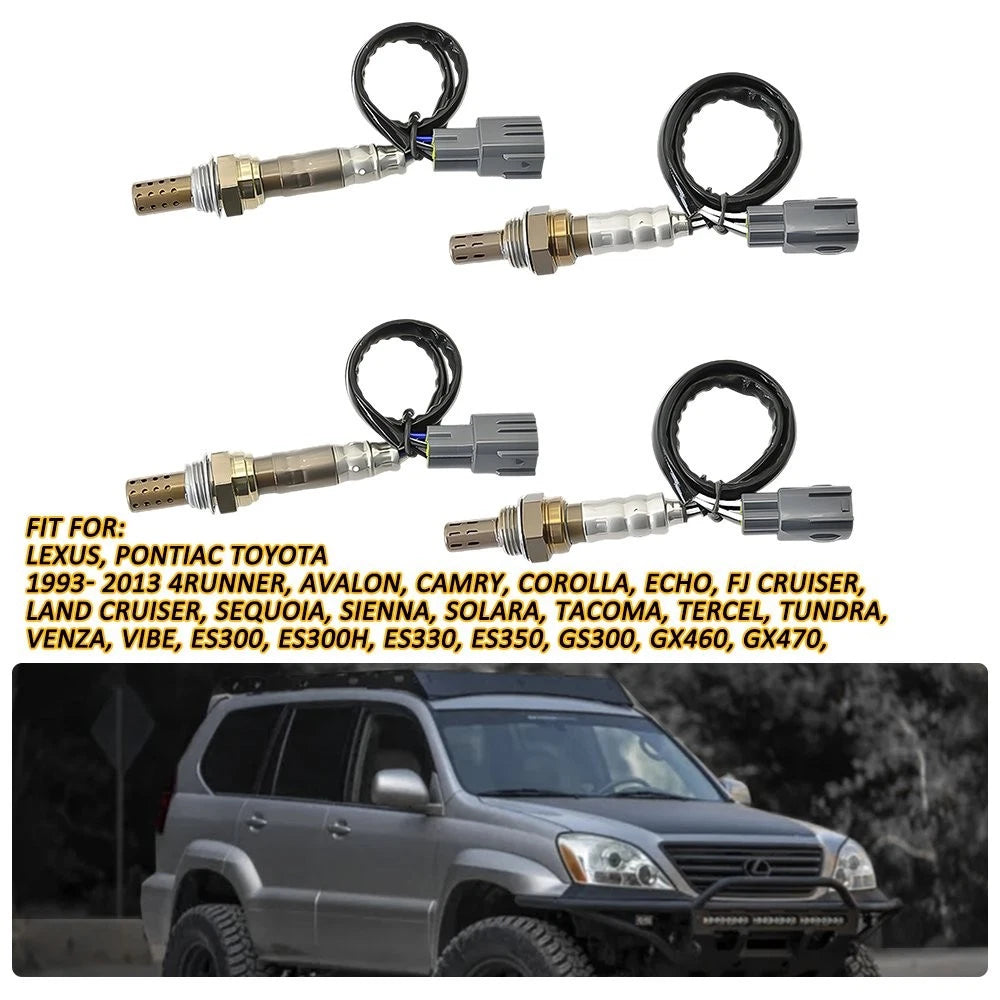 Set of 4 Oxygen O2 Sensors for Toyota Camry Sienna 4Runner