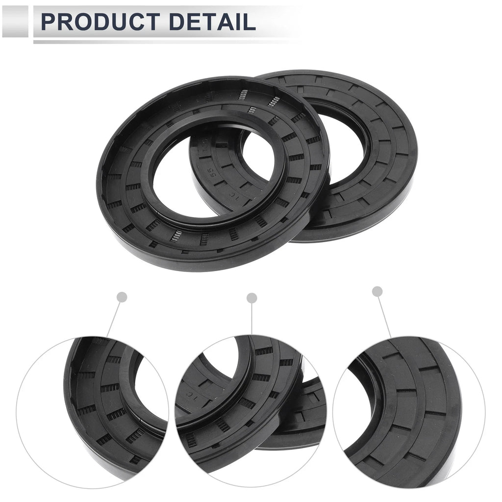 Set of 5 Oil Seal Rotary Shaft Seal Nitrile Rubber 55x100x10mm
