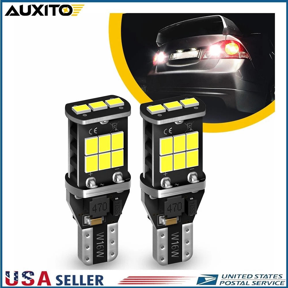 2X Canbus LED Bulb for Car Backup Reverse Light 912 921 T15 W16W