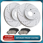 Front Disc Rotors + Ceramic Pads for Nissan Maxima (2009–2019)