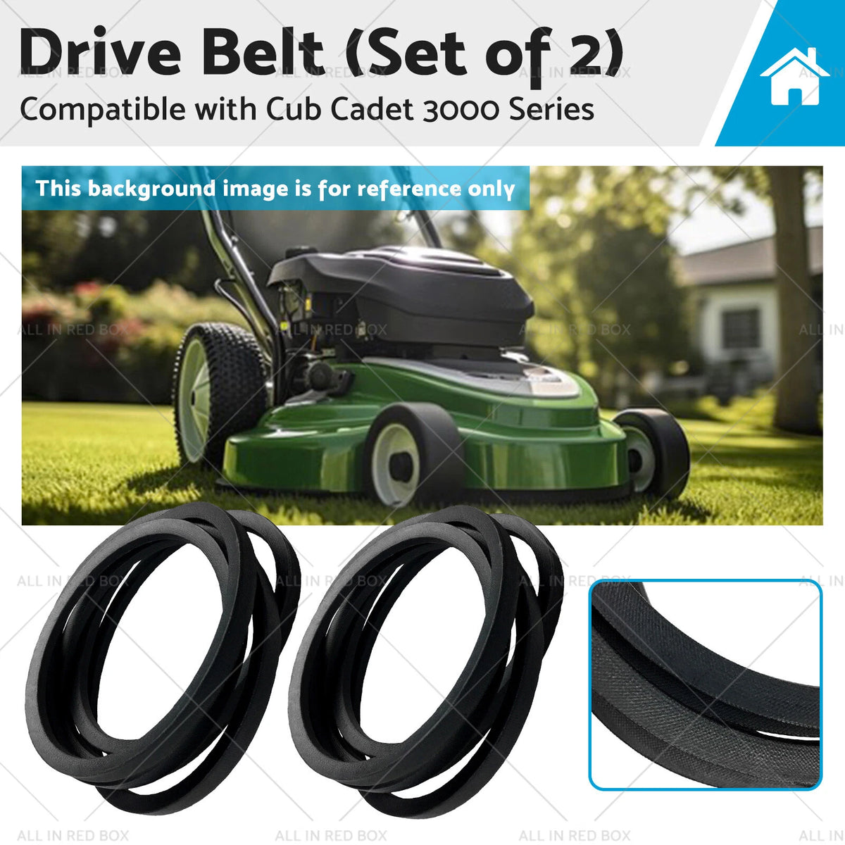 2X Belt for Cub Cadet 3000 Series (7543084, 7543084-A, 754-3084, 754-3084-A)