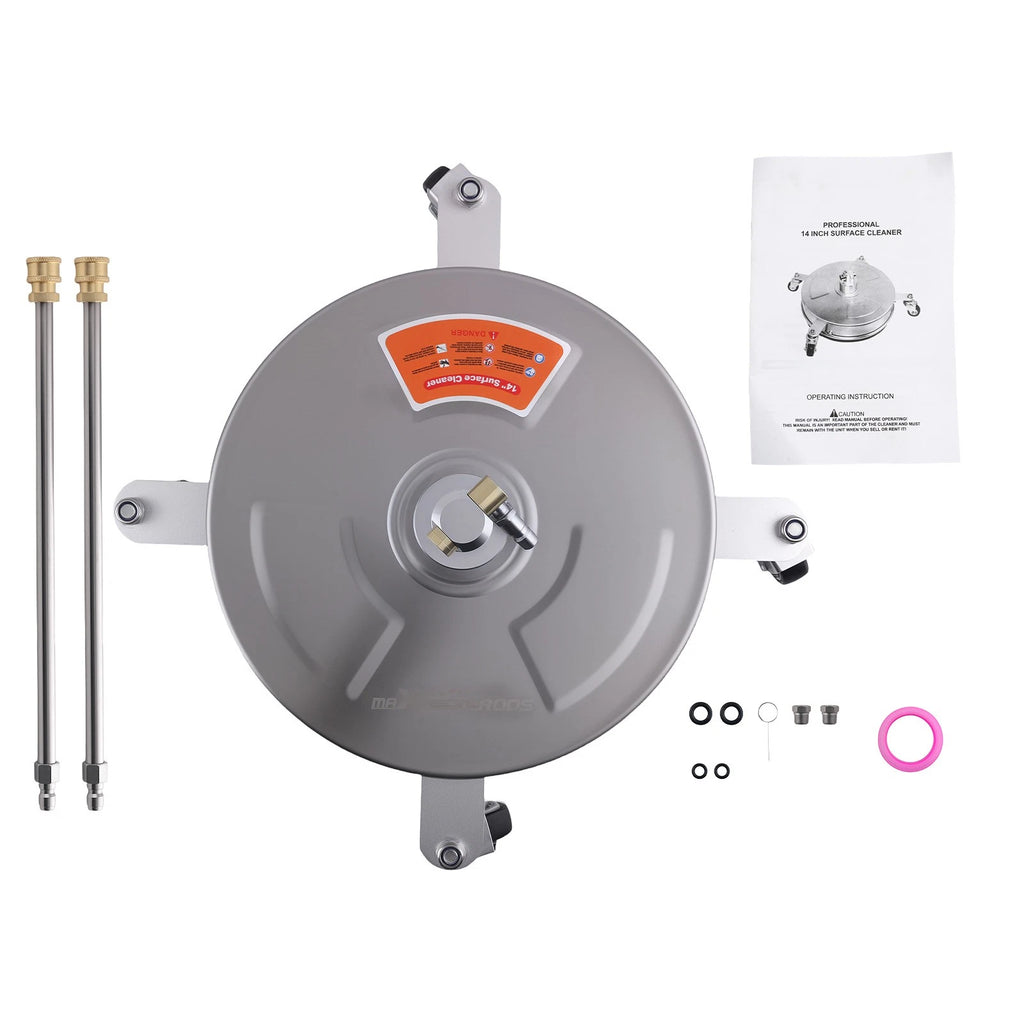 14" Pressure Washer Surface Cleaner for 4200PSI with 4 Wheels (2015–2017)