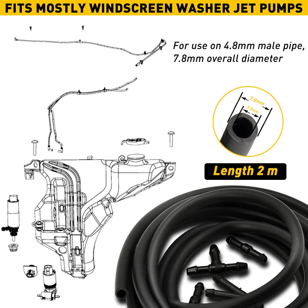 2Pcs Windshield Wiper Washer Jet Nozzle for Jeep Grand Cherokee (2011–2021)