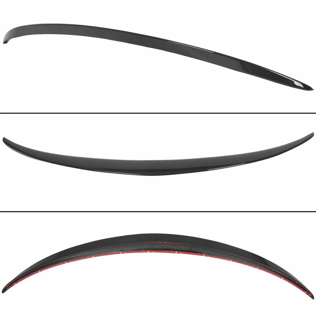 Rear Trunk Spoiler Lip for Mercedes W205 C-Class (2015-2021) Gloss Black AMG Style