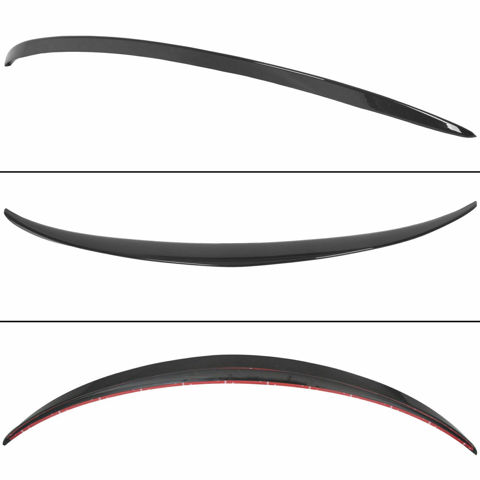 Rear Trunk Spoiler Lip for Mercedes W205 C-Class (2015-2021) Gloss Black AMG Style