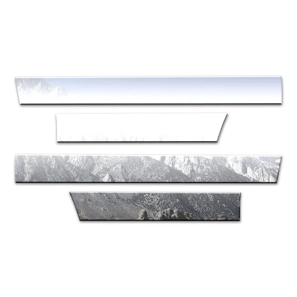 Diamond Grade 4pc Stainless Steel 6" Rocker Panels for 2007-17 Lincoln Navigator