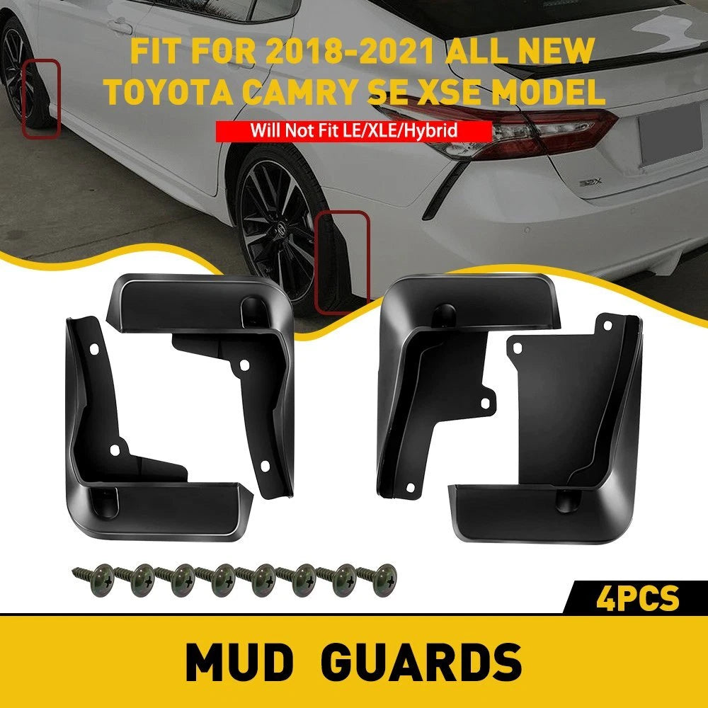 Set of 4 Mud Flaps for Toyota Camry (2018–2021)