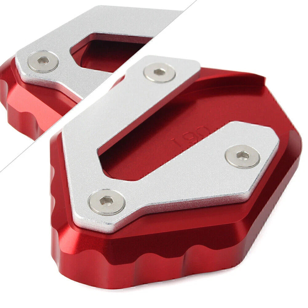 Kickstand Side Stand Plate Extension Pad for Yamaha MT-07 XSR700 (2016–2017) Red
