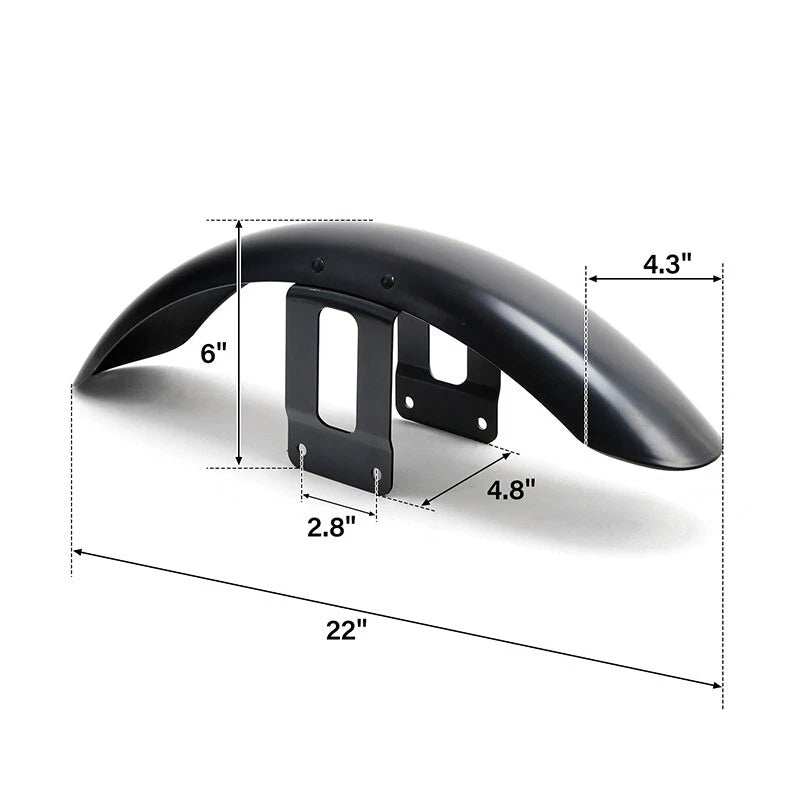 Front Fender Mudguard for Harley Sportster XL883 XL1200 (Unpainted)