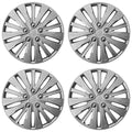 16" 15 Spoke Silver Wheel Cover Hubcaps - Upgrade Your Auto UARFH227