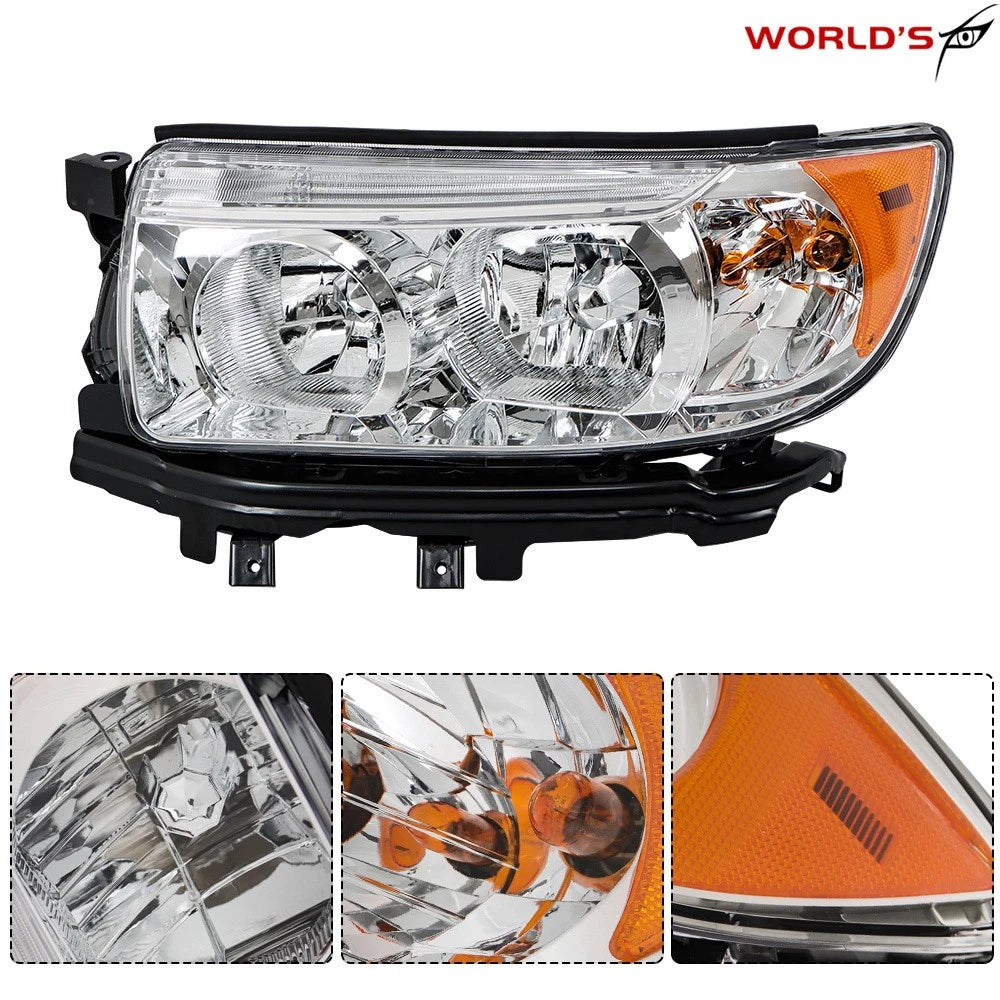 Left Headlight Assembly Halogen for Subaru Forester (2006–2008)