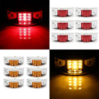 6X Amber Side Marker Lights for Peterbilt Truck (Fits Pickup Lorry Trailer)