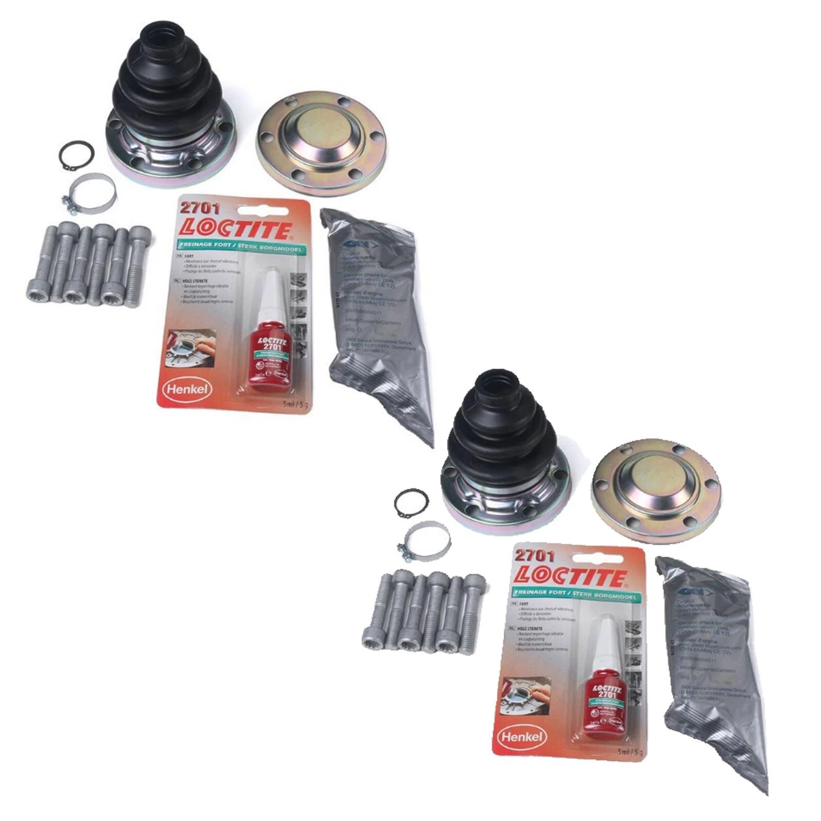 Set of 2 Axle Boot Kit for BMW E30 E32 E34 E36 (C/V Joint)