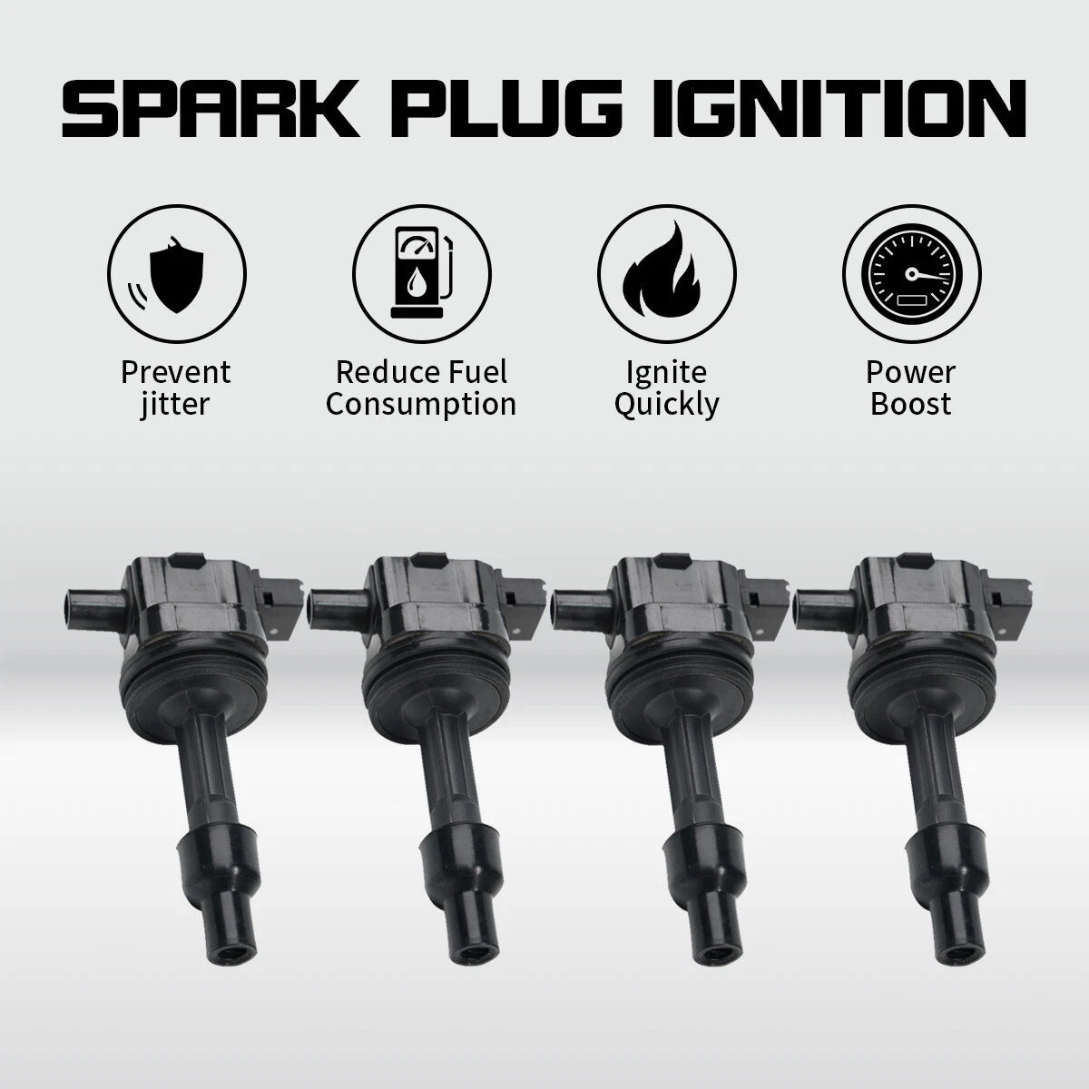 Set of 4 Ignition Coils for Volvo S40 V40 (2000–2004) UF365
