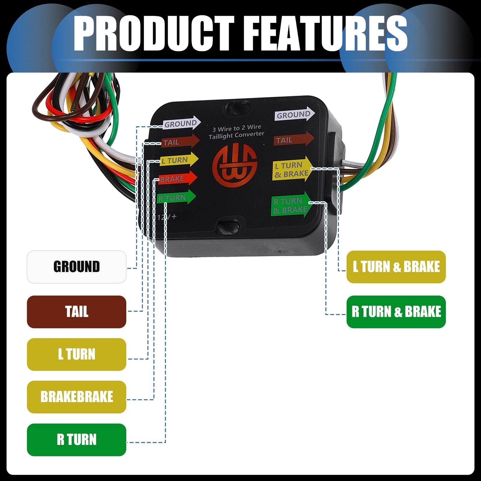 Set of 4-Pin Trailer Wiring Harness for Subaru Forester 