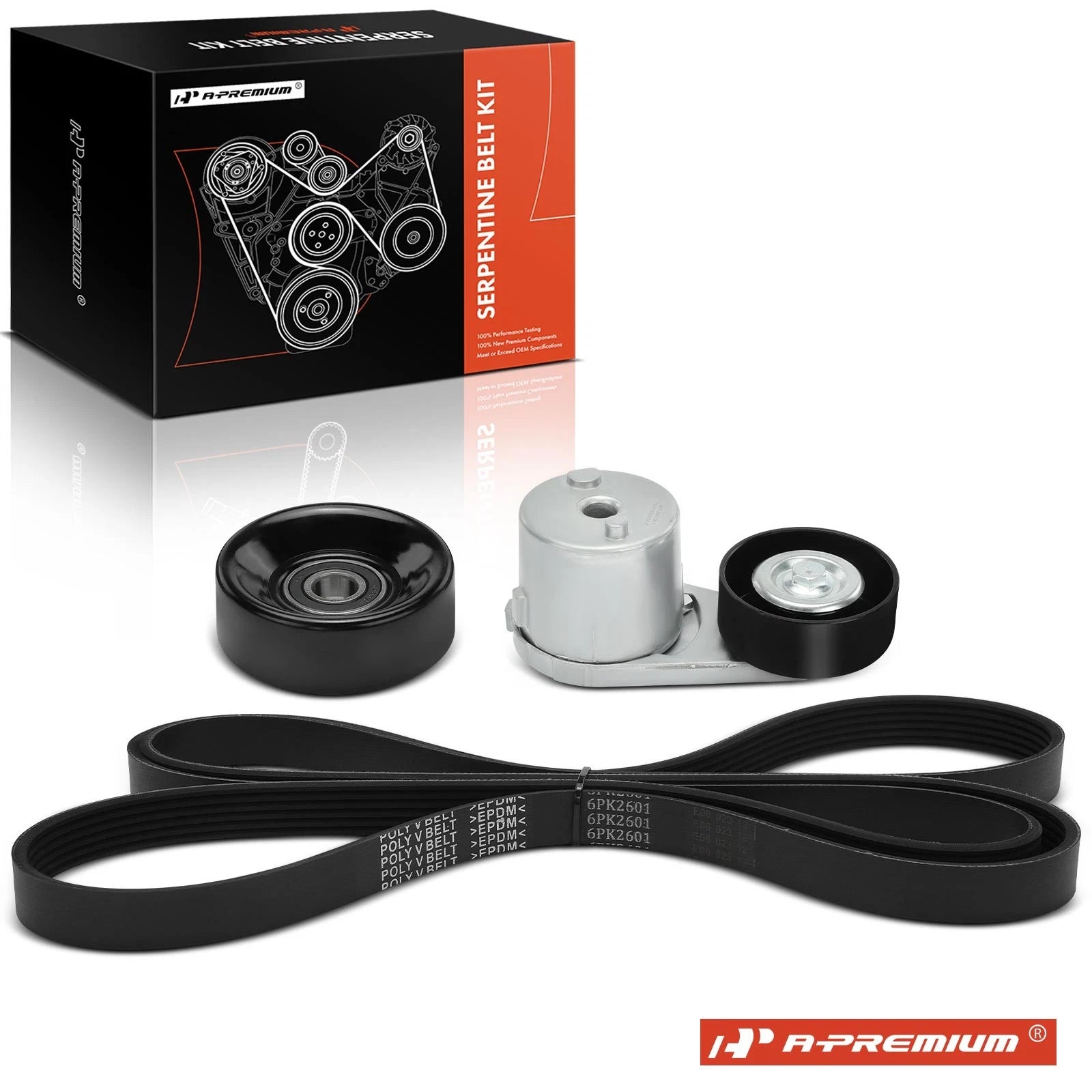 3X Serpentine Belt Drive Component Kit for Chevrolet GMC C3500HD (1999–2007)