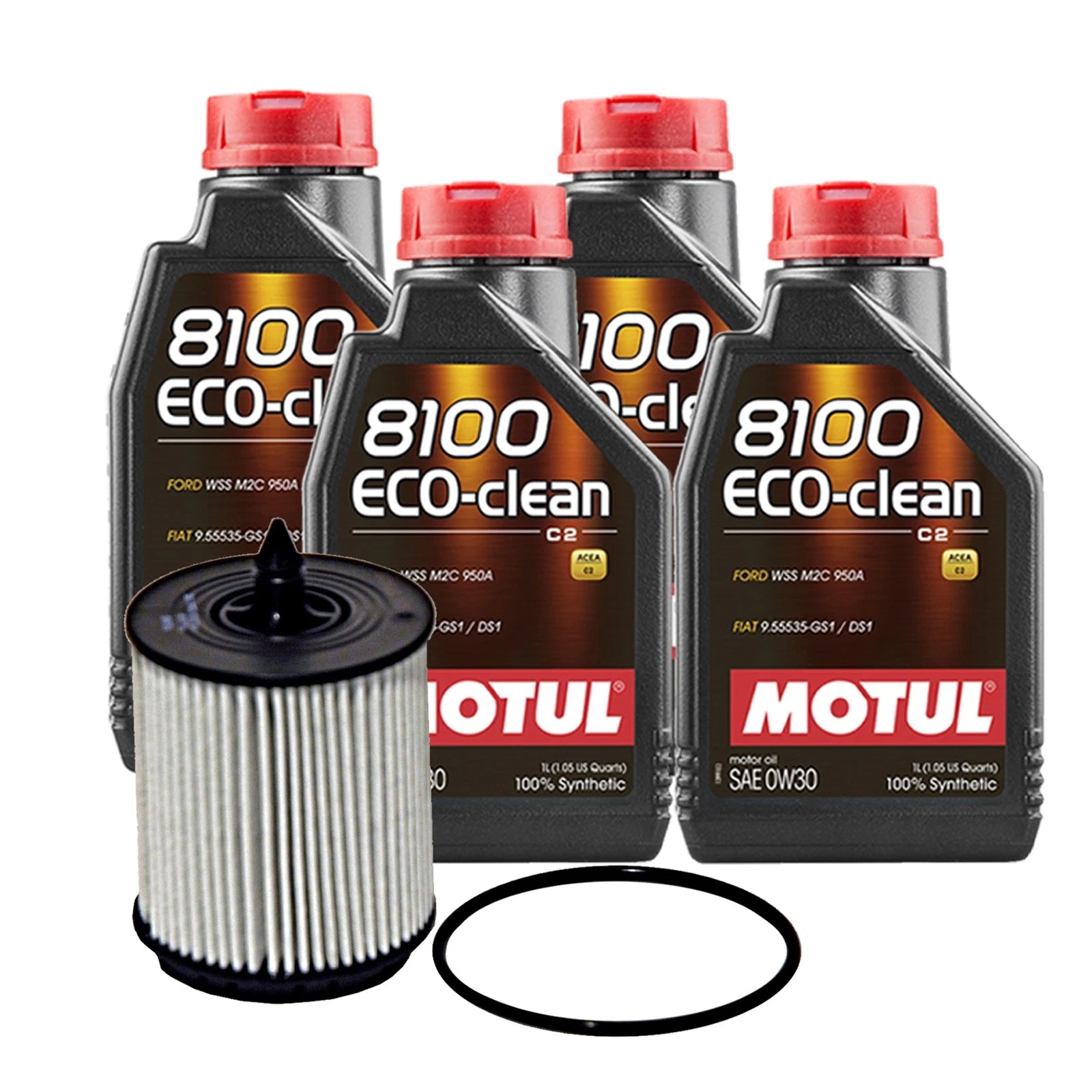 4L Motul 8100 ECO-CLEAN 0W-30 Motor Oil & Wix XP Filter Change Kit