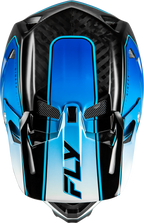 Fly Racing Werx R Flow Carbon Helmet Large for Adults (Black Blue White)