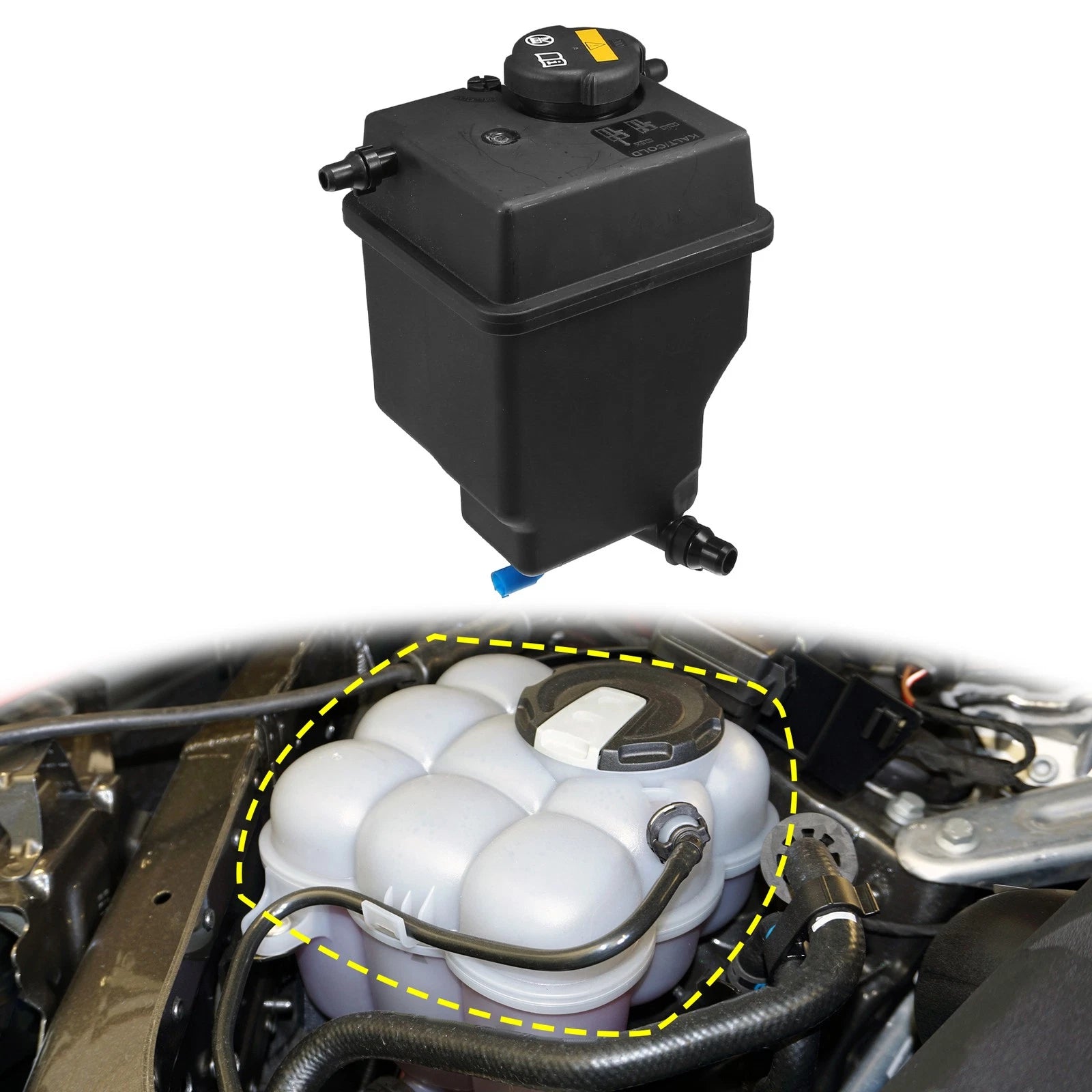 Set of 1 Coolant Radiator Reservoir Tank PCF000033 for BMW X5 
