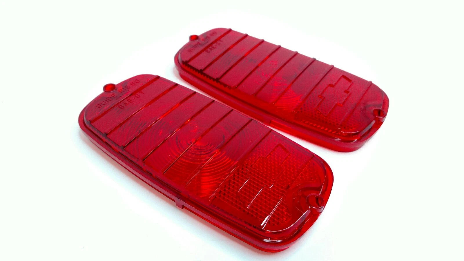Tail Light Lens Pair with Gaskets for Chevy Fleetside 1960–1966