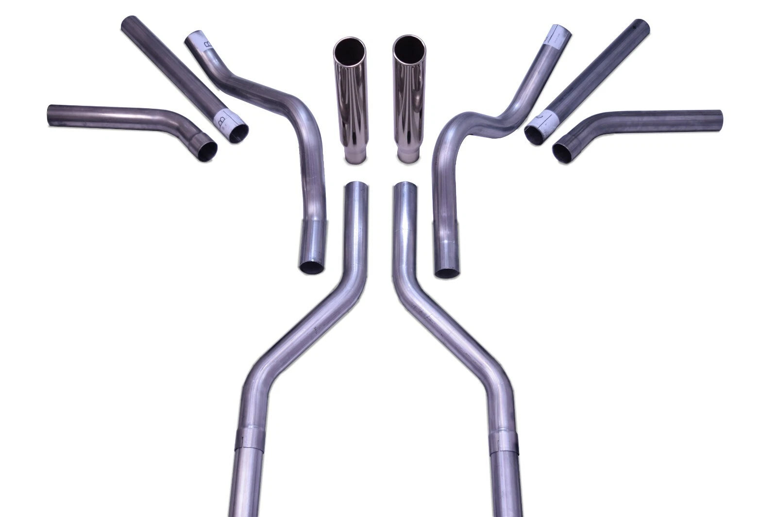 2.5" Dual Exhaust Kit for Chevy GMC C10 (1963–1972) No Muffler Side Exit