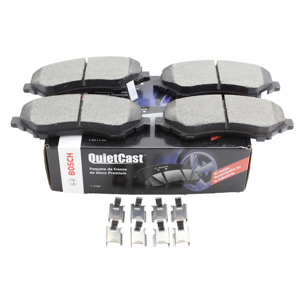 Set of 4 Bosch QuietCast Front Ceramic Brake Pads for Dodge Nitro Jeep Liberty Wrangler (2007–2012)