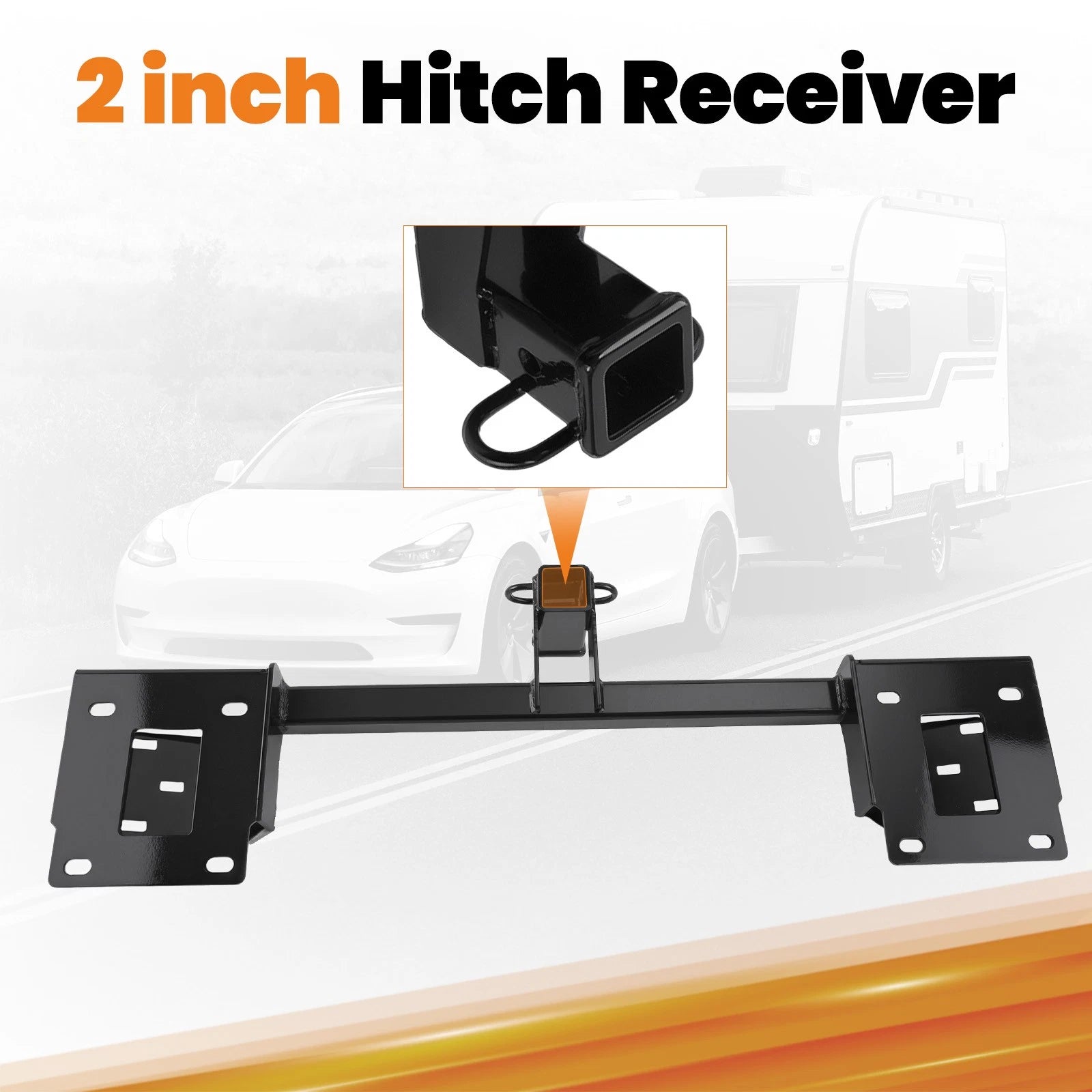 2" Class 2 Bolt-On Trailer Hitch Receiver for Tesla Model 3 (2017-2023)