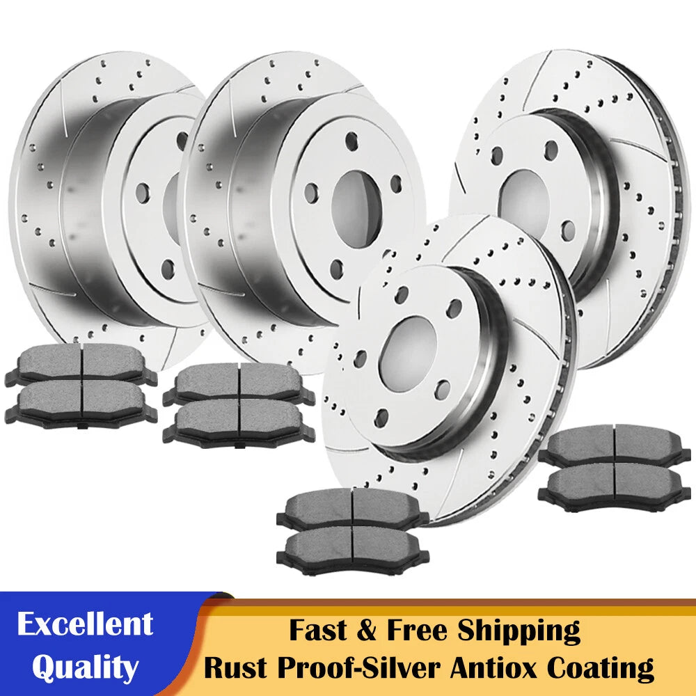 Drilled Rotors & Ceramic Pads for Jeep Wrangler JK (2007–2017)