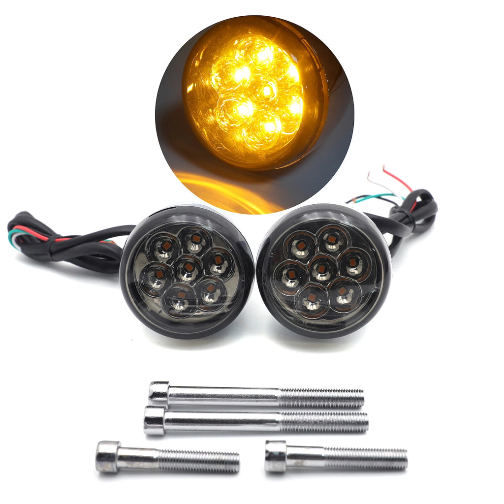 Smoke Rear Running Brake Turn Signal Light for XL883 FXDWG (2002–2005)