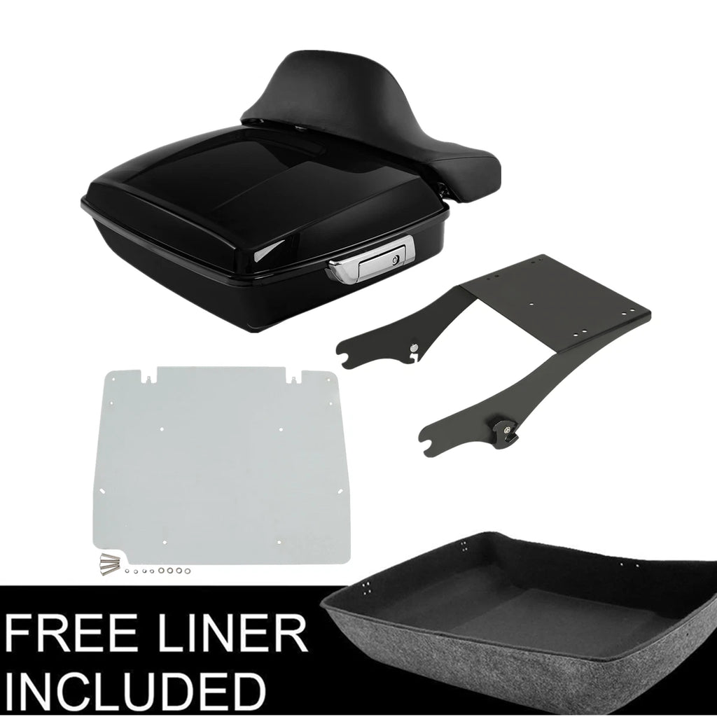 Chopped Trunk Backrest Mount Rack Plate for Harley Touring Road King (1997–2008)