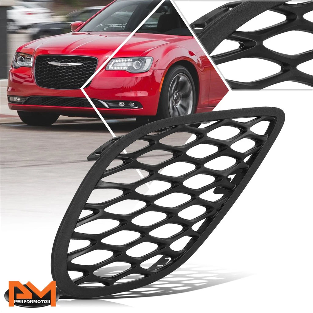 Fog Light Bezel Cover for Chrysler 300 (2015–2016) Right Side, Black