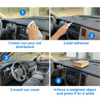 Molded Dash Cover for Dodge Ram 1500 2500 3500 (2002–2005) Textured Black