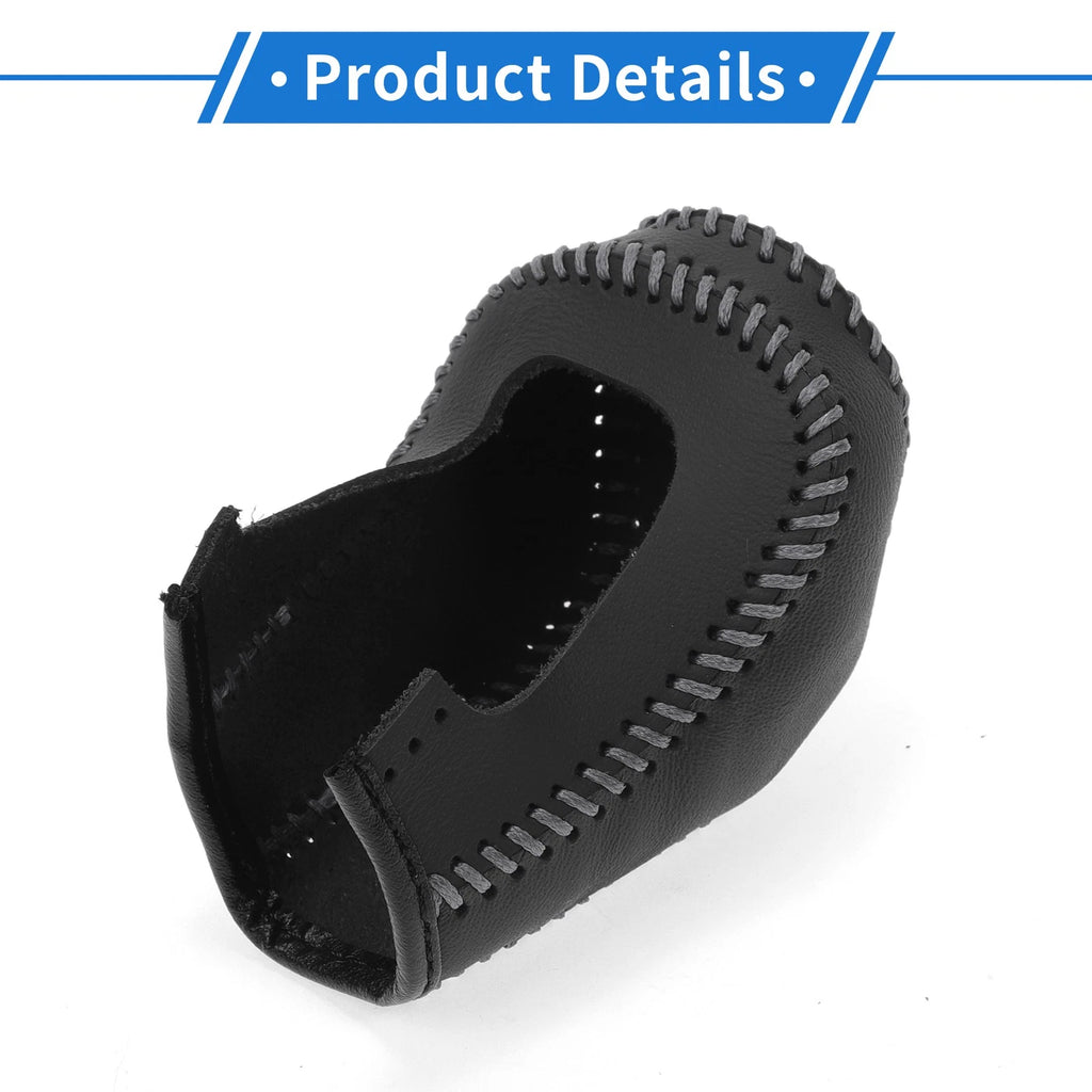 1 Pc Gear Shift Knob Cover for Hyundai Tucson (2015–2018) Black Grey