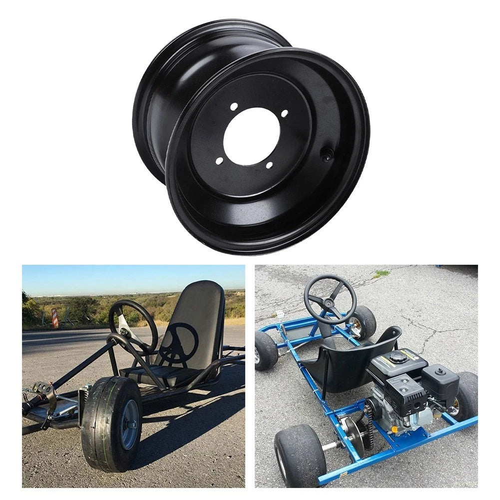 19x7 008 Front Wheel Rim for ATV Off Road Buggy (Steel Alloy, 4 Hole)
