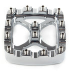 Chrome Brake Pedal Pad Cover for Harley Softail Dyna Sportster Iron 883