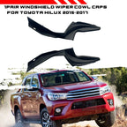 Pair Front Windshield Wiper Cowl Side Covers Caps for Toyota Hilux (2015–2017)