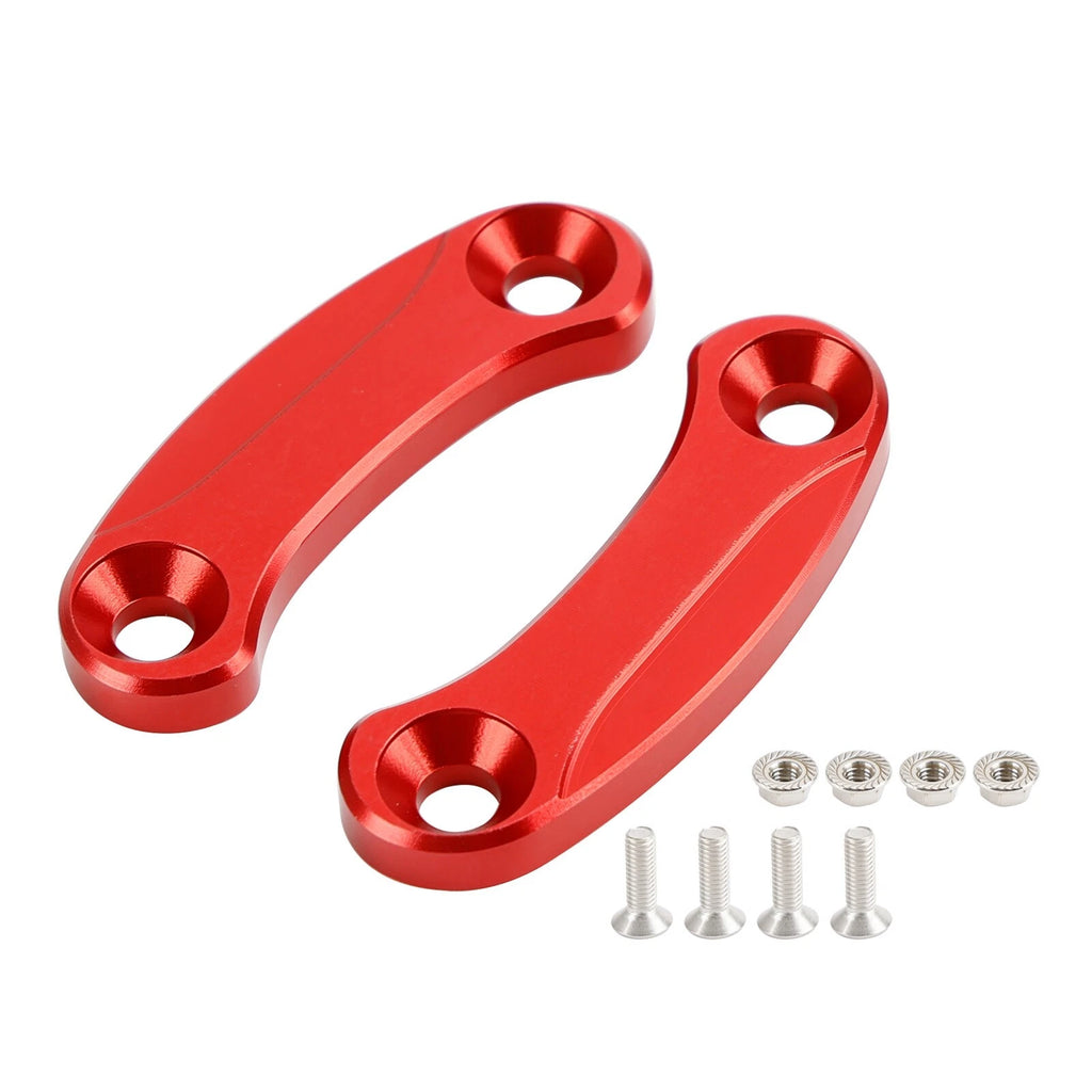 Aluminum Rear View Mirror Hole Caps Red for Kawasaki ZX10R (2016–2023)
