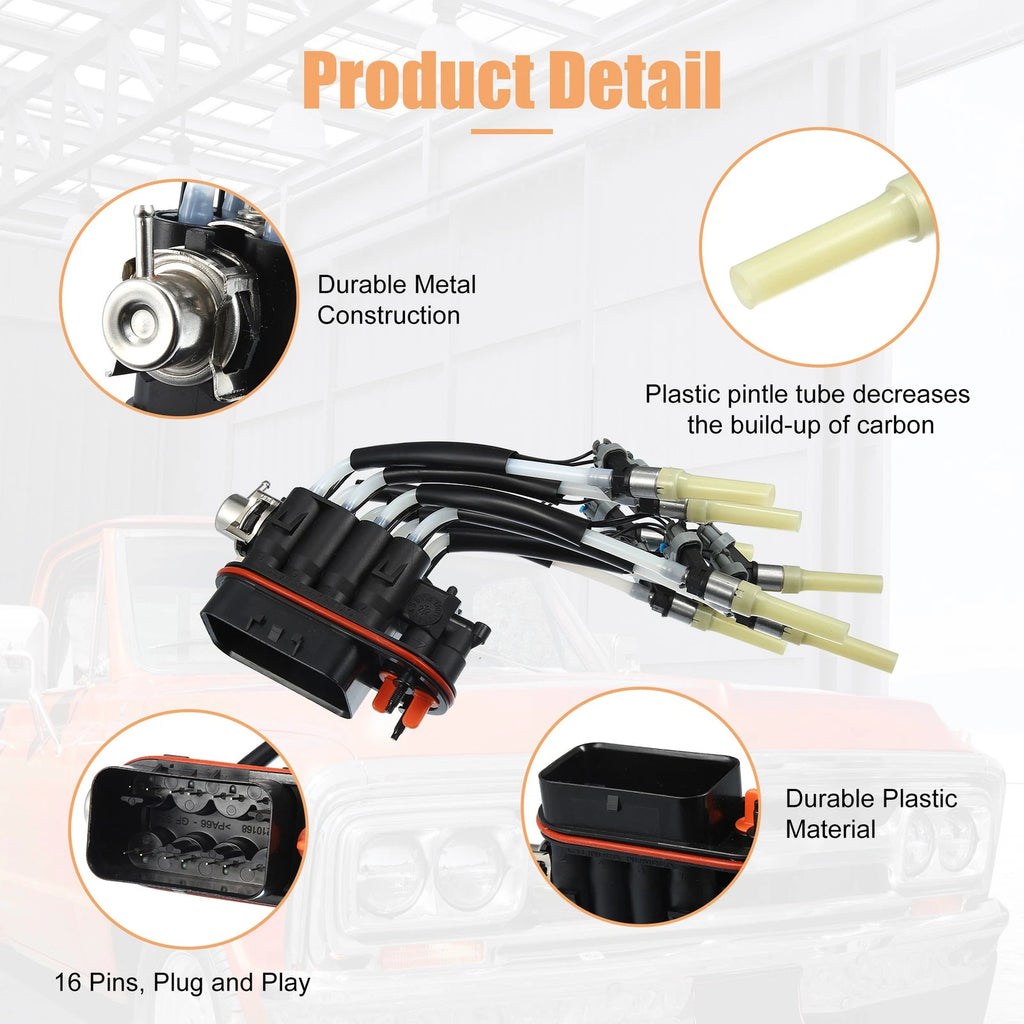 FJ504 Multi Port Fuel Spider Injector Assembly for Chevy GMC V8 5.0L 5.7L (1996–2002)