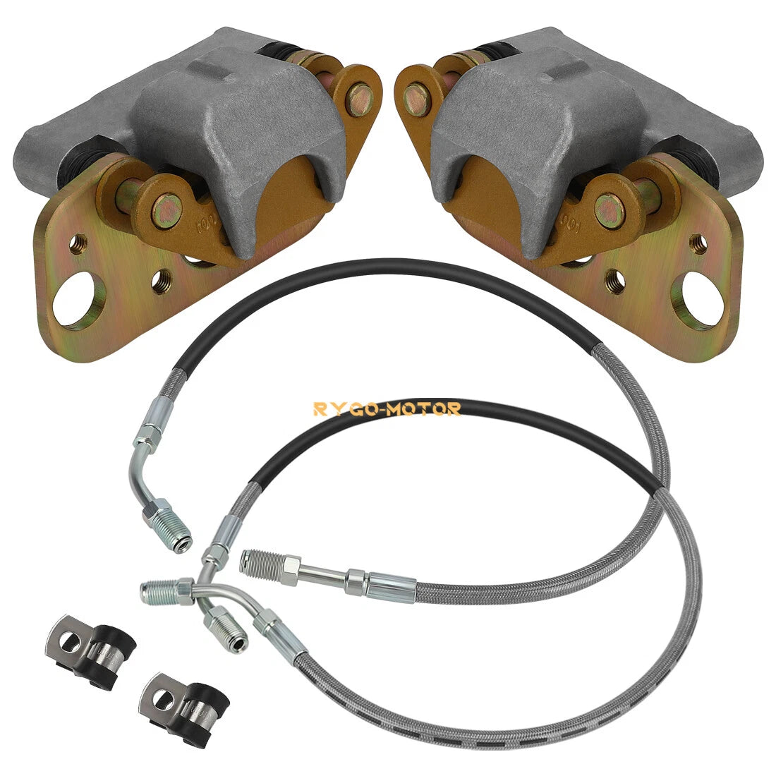 Front Brake Calipers & Hose Lines for Polaris Trail Blazer 250 (1999–2006)