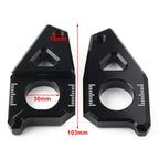 Yamaha YZF FZ8 FZ1 TMAX Red Motorcycle Axle Spindle Chain Adjuster Blocks