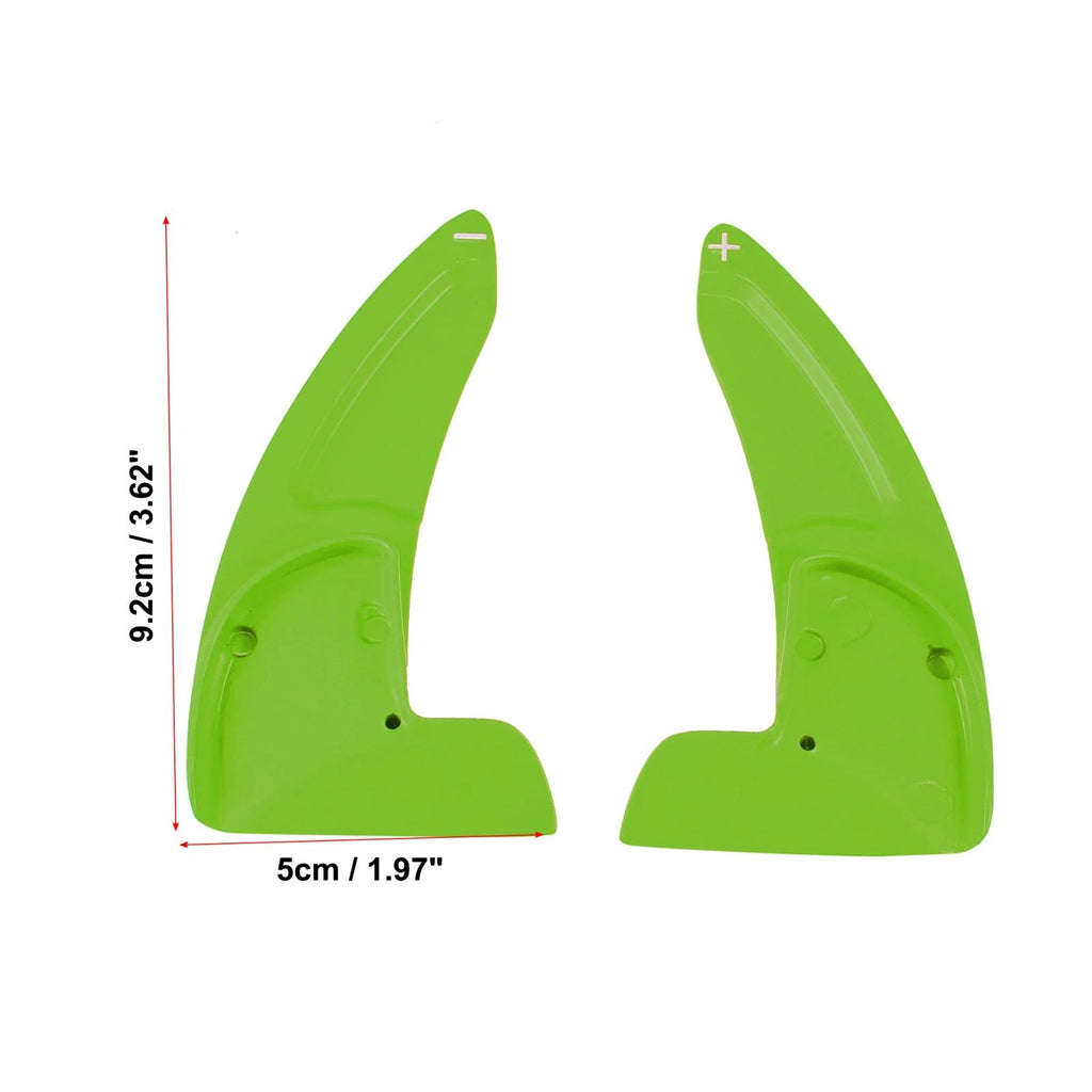 Pair Green Steering Wheel Paddle Shifter Cover for Dodge Charger Challenger (2015–2023) 745065577882