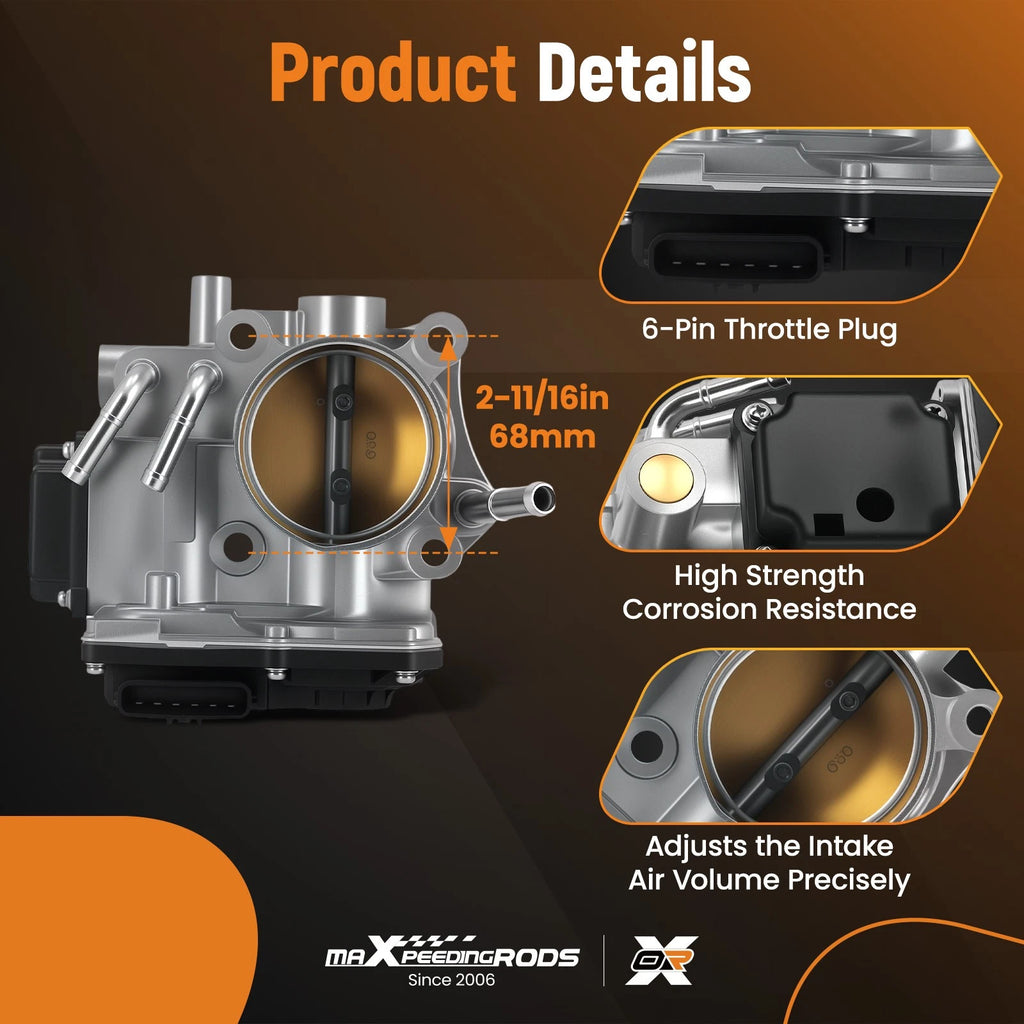 Throttle Body for Honda CR-V L4 2.4L (2007–2009) 16400RZAJ01