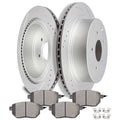 Rear Brake Rotors with Ceramic Pads for Nissan Murano (2003–2012)