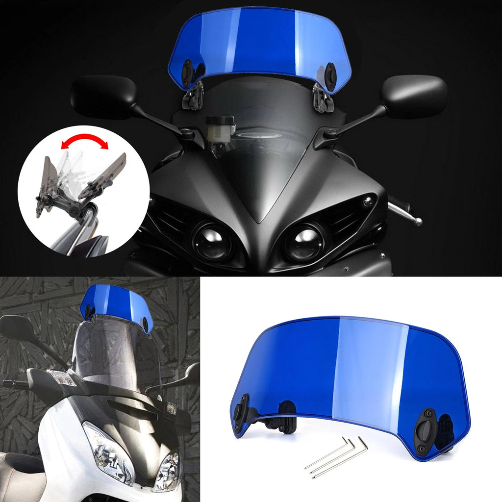 Universal Adjustable Clip On Windshield Extension Deflector for AV