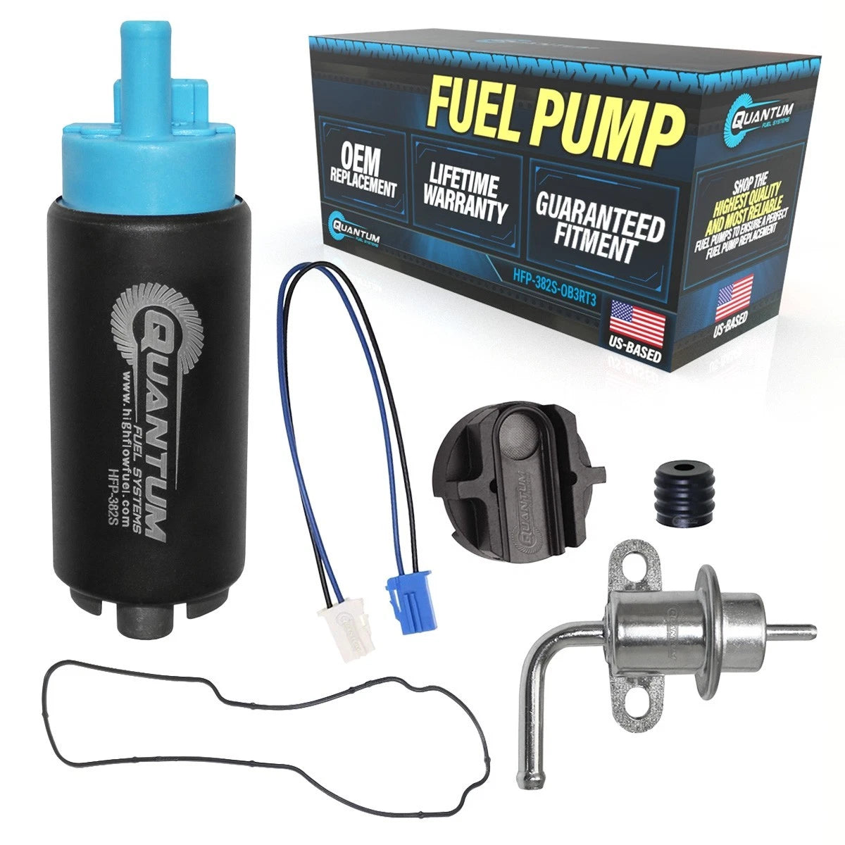 QFS Marine Fuel Pump + Regulator + Tank Seal for Yamaha F 115 HP (2000–2015)