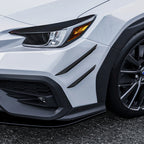 Set of 4 Carbon Look Front Bumper Side Fin Canard Splitters for Subaru WRX STI (2022–2023)