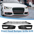 Front Lower Bumper Grille for Audi A4 B8PA (2013–2015) Black Sport Style